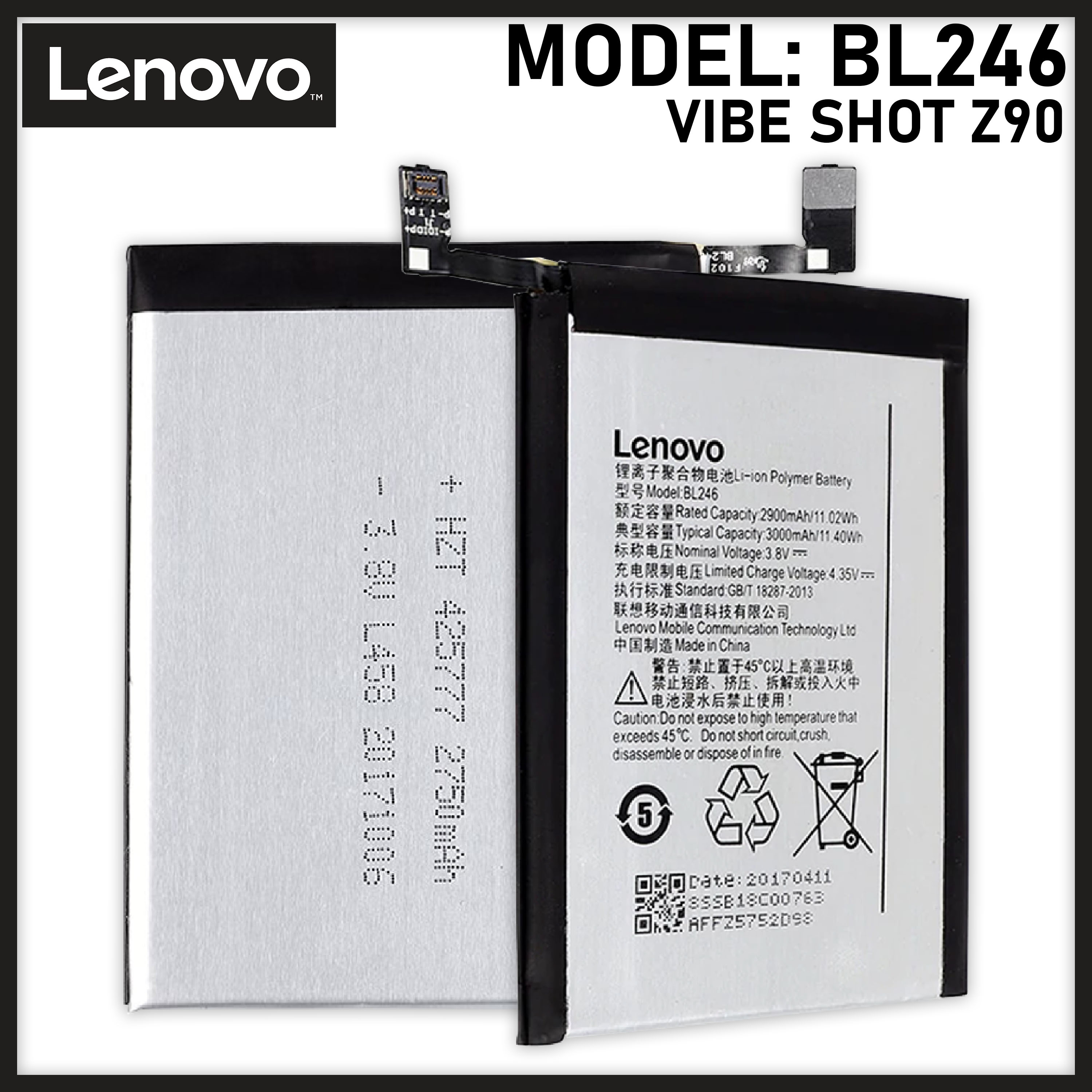 Battery Lenovo Vibe Shot Back Panel Lenovo Vibe Z90a40 Battery Lenovo Vibe  Shot Z90A40 Z90-7