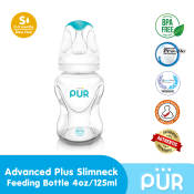 Pur Advanced Plus Slim Neck Feeding Bottle - 4oz / 125ml