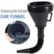 Universal 2 in 1 Plastic Funnel for Car and Motorcycle