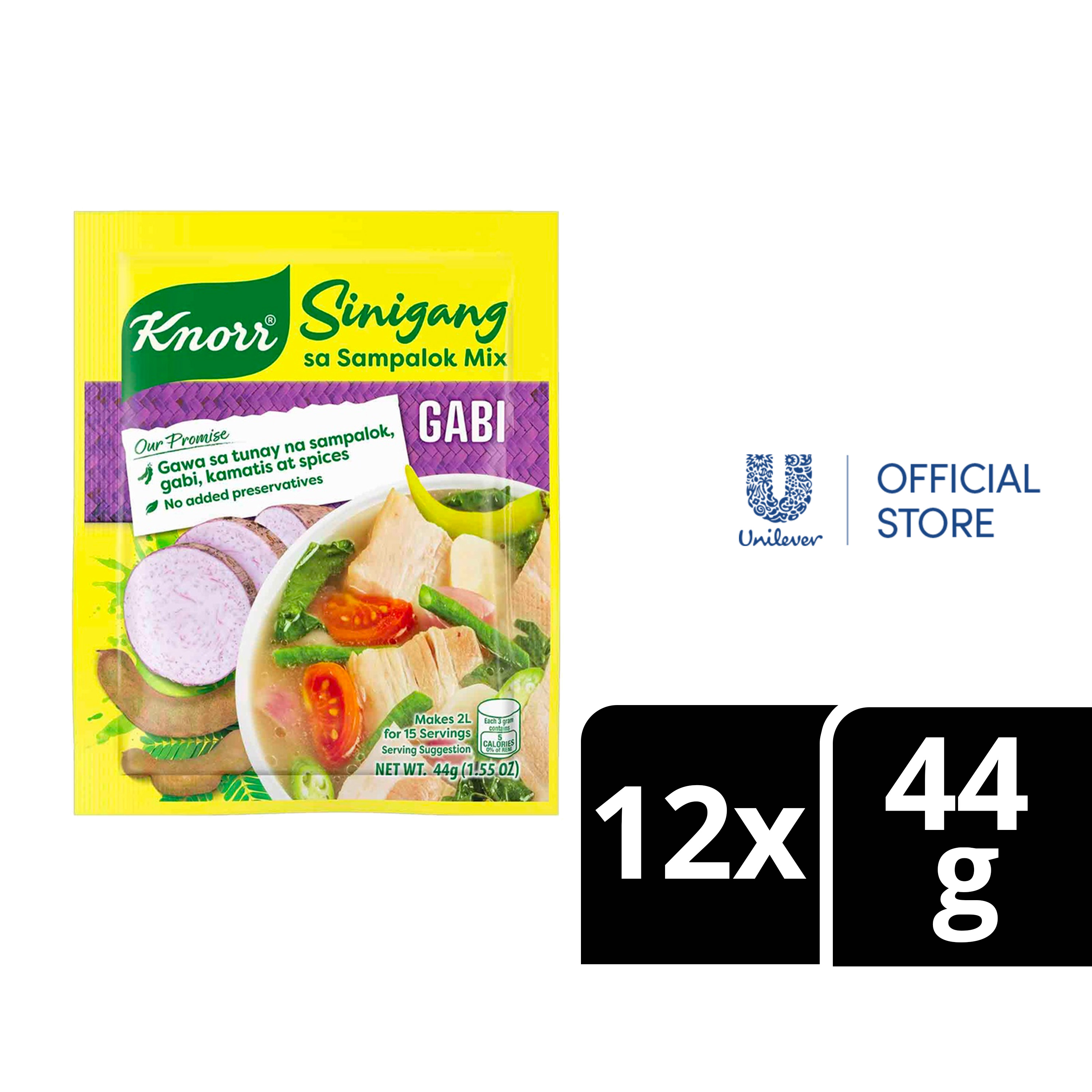 BUNDLE OF 6] Knorr Sinigang sa Sampalok Mix with Gabi 44g - Lazada