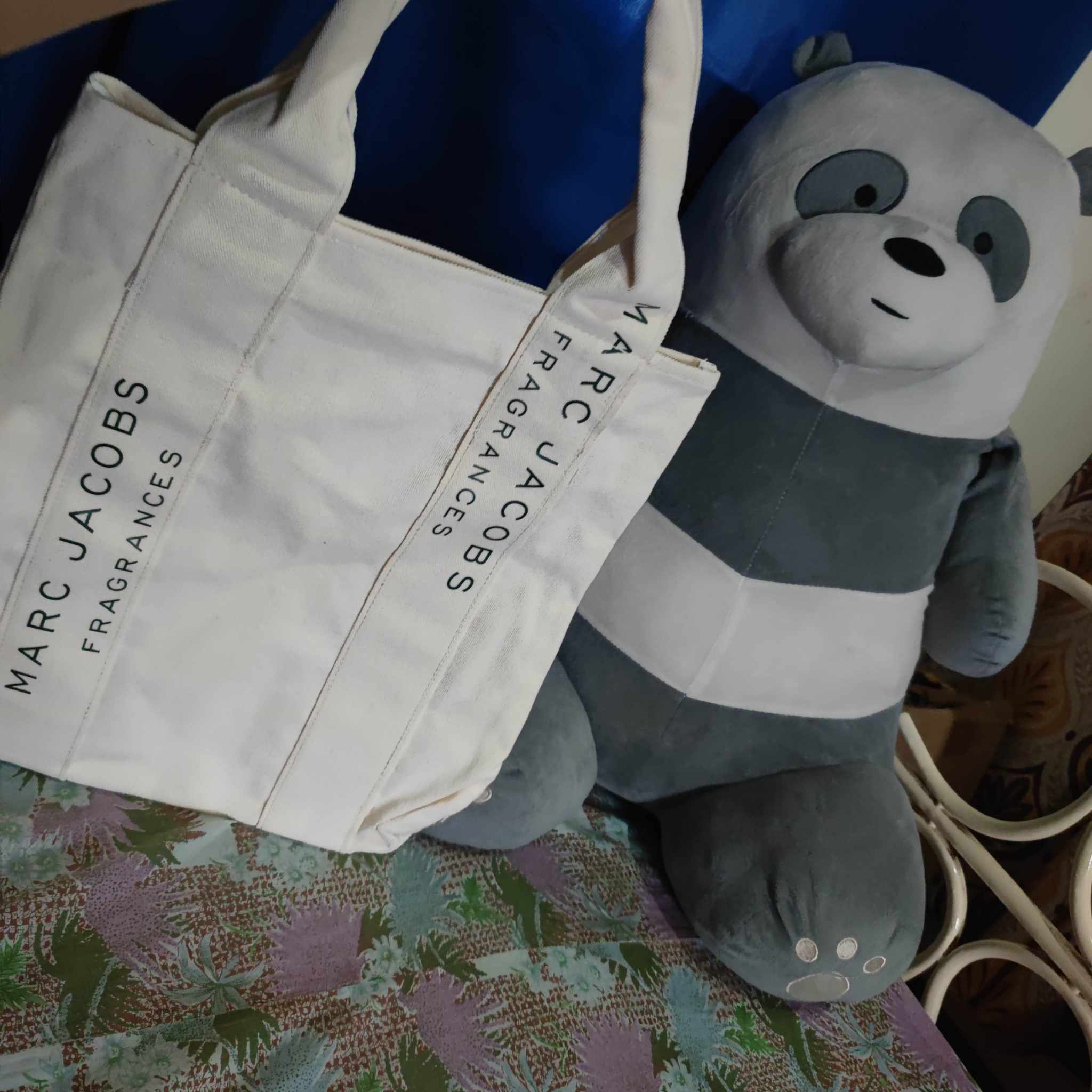 Marc Jacobs Tote Bag Premium Quality Pvc Coated Canvas Women'S