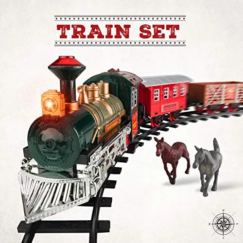 electric christmas train sets for under the tree