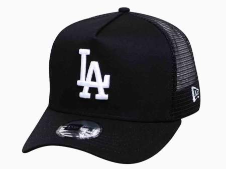 Dodgers MLB Trucker Mesh Black Adjustable Cap - New Era