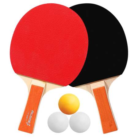 Fu billion Table tennis racket Set two table tennis rackets with double-sided rubber cross rackets and long handle rackets for 3 balls