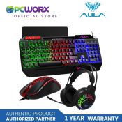 Aula T650 Wired Gaming Keyboard Combo 4 IN 1 Black