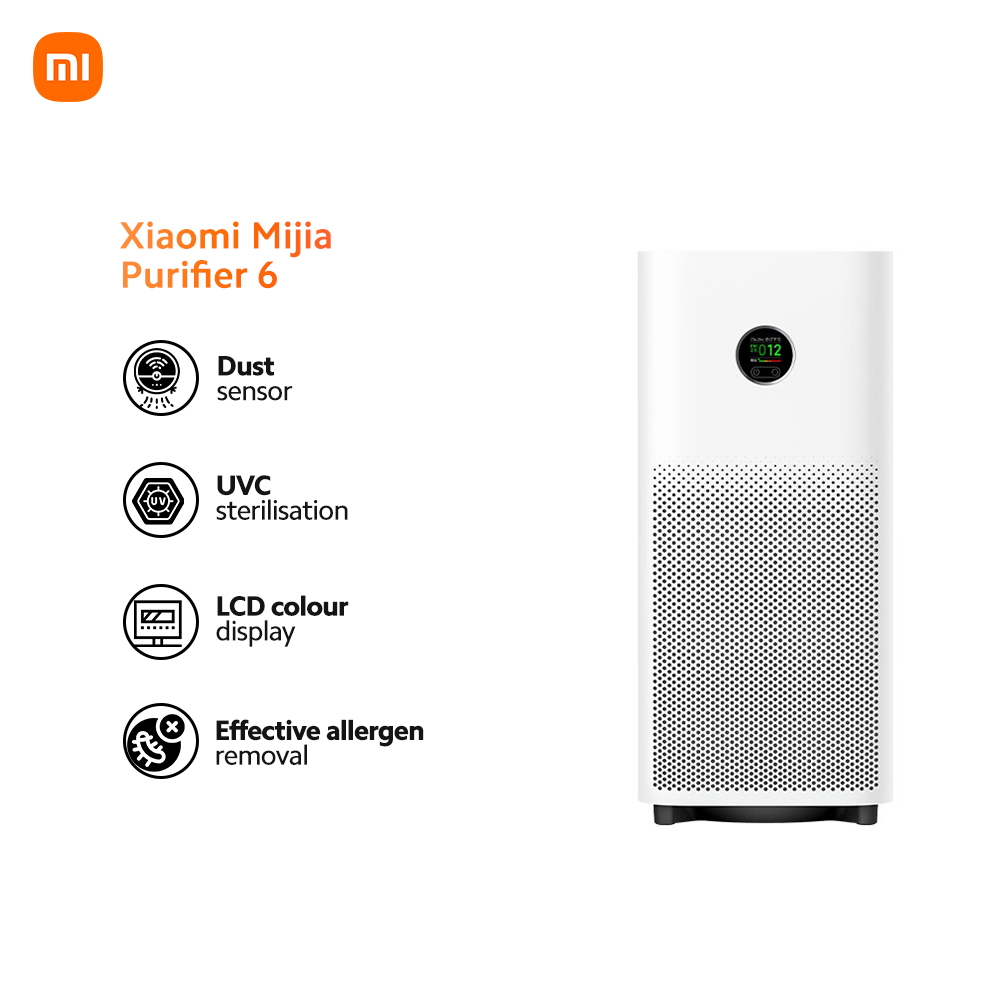 Xiaomi Mijia Smart Air Purifier 6 (29–50 m² Effective Room Area)