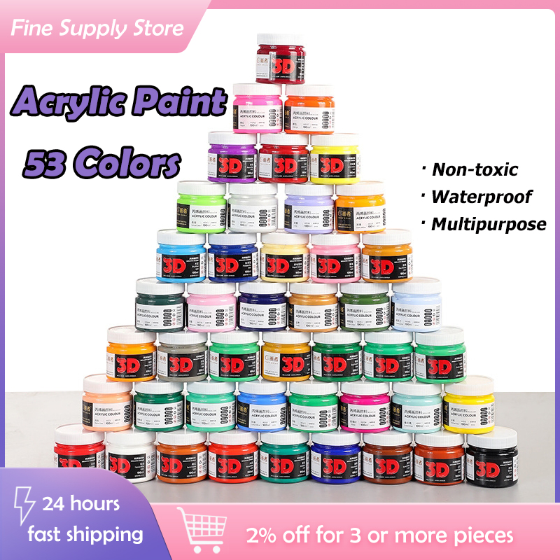 Waterproof Art Painting Graffiti Pigment, 100ML Acrylic Paint Box