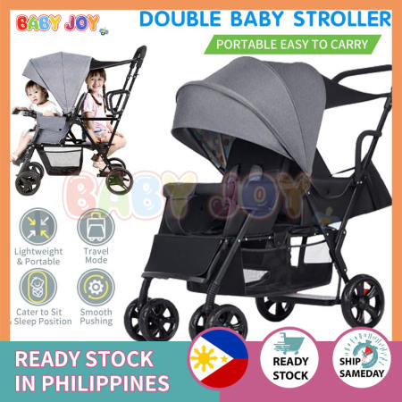 Foldable Twin Stroller by 