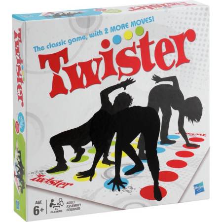 The Classic Game Twister Board Game With 2 More Moves