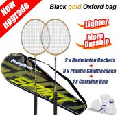 "Original Badminton Racket Set with Shuttlecocks and Grip Tape"