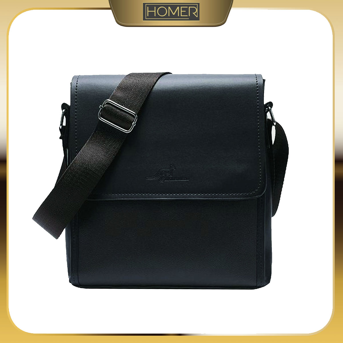 Homer Rondel Leather Sling Bag for Men