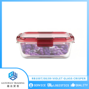 RB Glass Crisper Food Container with Lid, Microwave Safe