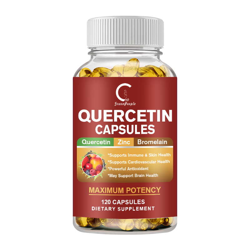 GPGP GreenPeople Quercetin và Bromelain Viên nang Thuần chay Chống oxy hóa - Hỗ trợ Sức khỏe Tim mạc