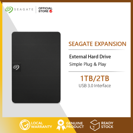 Seagate Expansion 1TB/2TB Portable External Hard Drive, USB 3.0