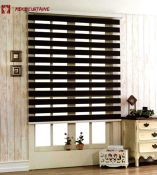 Dark Gray Korean Window Blackout Blinds by Venetians