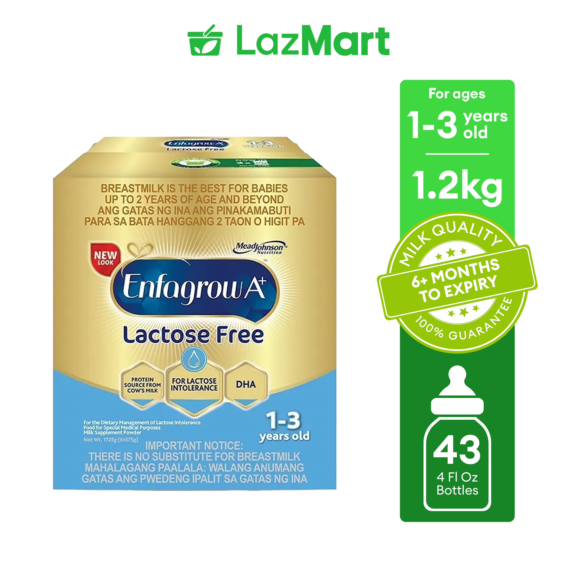 Lactose Free Best Milk For Year Baby Enfagrow A+ Three Lactose