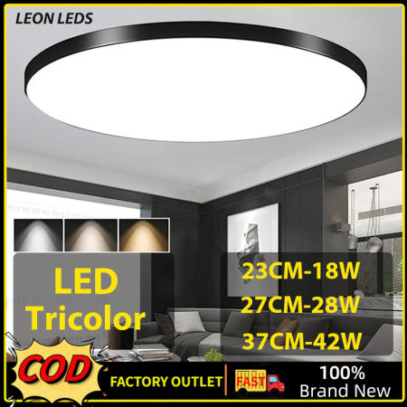 Tricolor LED Ceiling Light - Modern Outdoor Lighting Solution