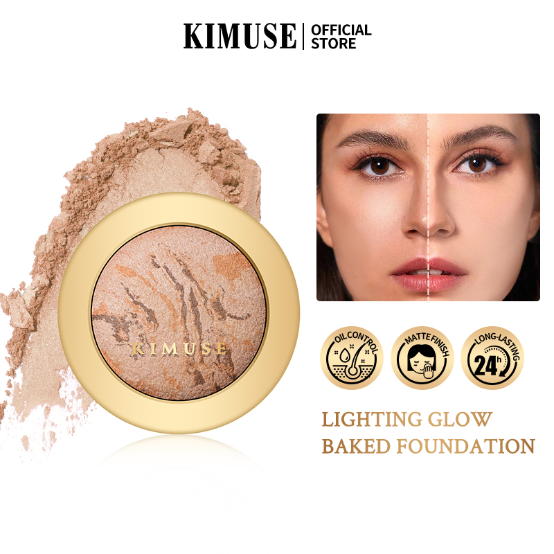 Discount on KIMUSE  shoes - SKU: KIMUSE Oil Control Lighting Glow Baked Foundation Long-lasting & Waterproof Powder Satin Finish Pres