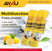 Ayxu Foam Cleaner Spray: MultiPurpose for Leather, Fabric, Cars