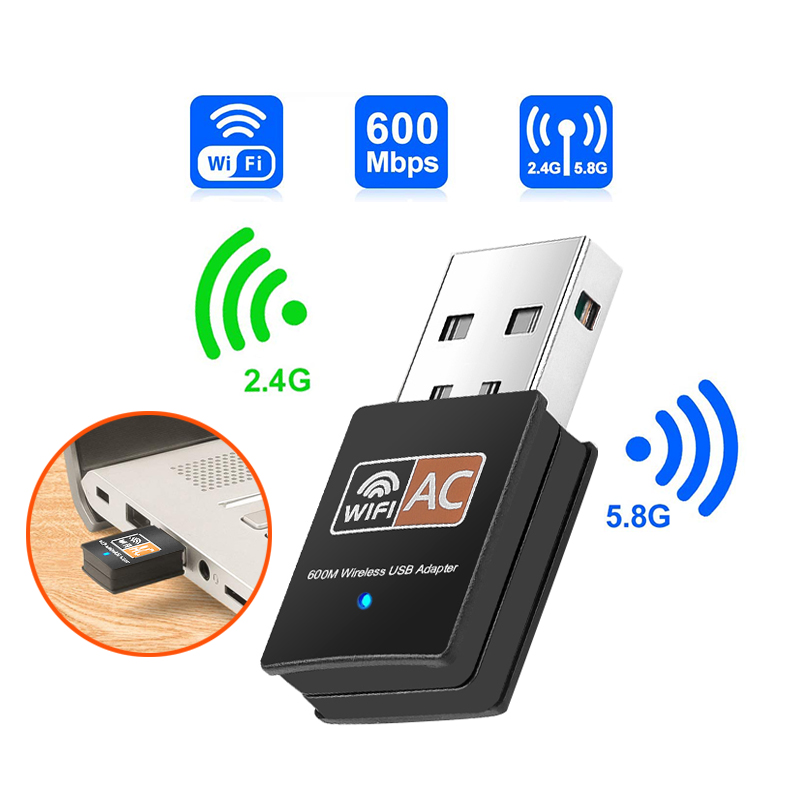 600Mbps USB PC WiFi Adapter ...