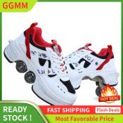 Liangjiao Dual-Use Roller Skating Heelys Shoes with Wheels