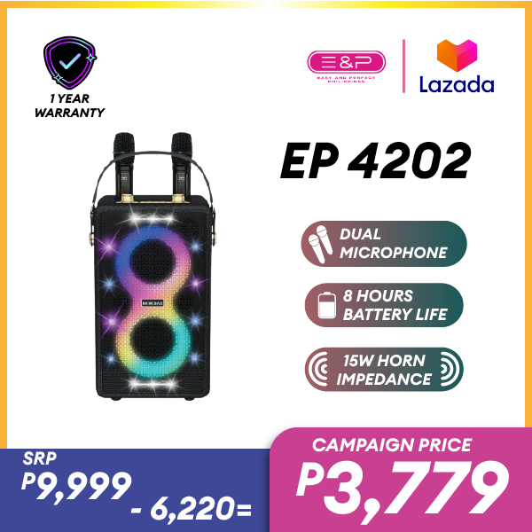 Easy & Perfect EP 4204 Bluetooth Speaker with Dual Microphone