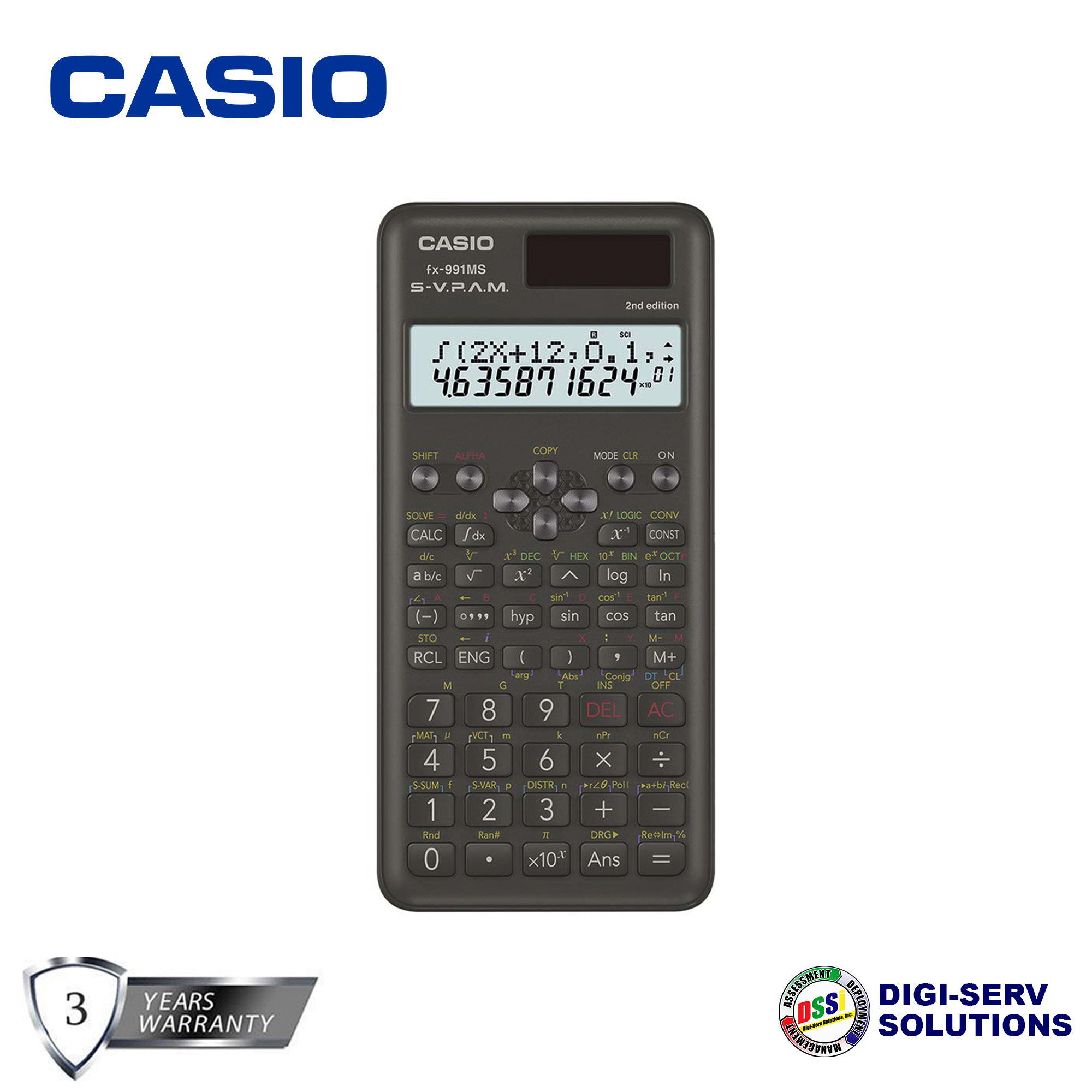 Casio FX-991ES PLUS 2nd Edition Standard Scientific Calculator