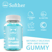 Softher Hair Vegan Hair Growth Gummies