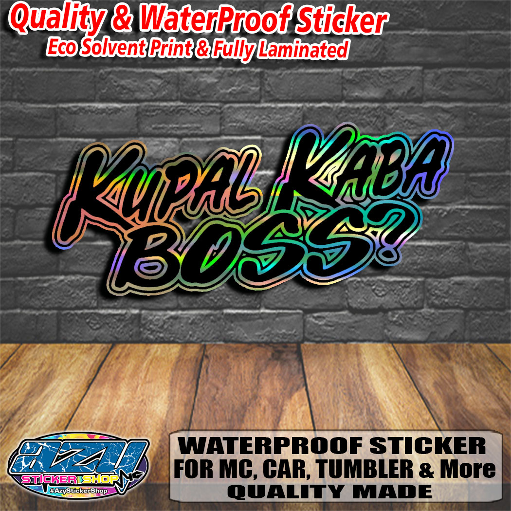 Shop Sticker Design Truck Kupal Ka Boss with great discounts