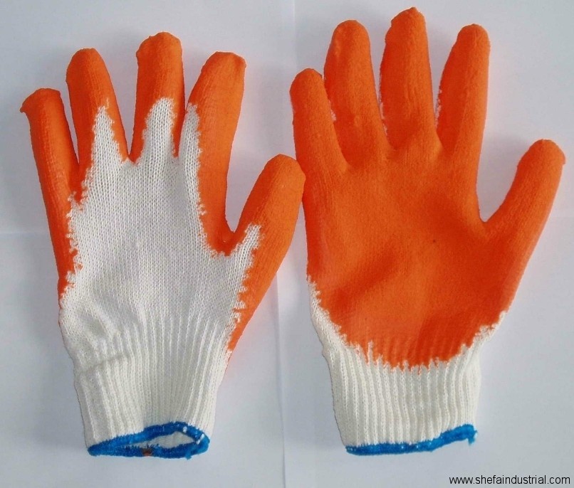 rubber cotton gloves