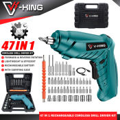 V-KING 47 IN 1 Cordless Drill Driver Tool Kit