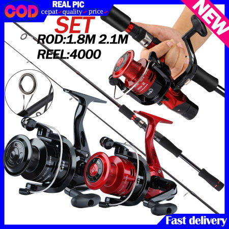 Complete Fishing Rod Set with 4000 Series Reel