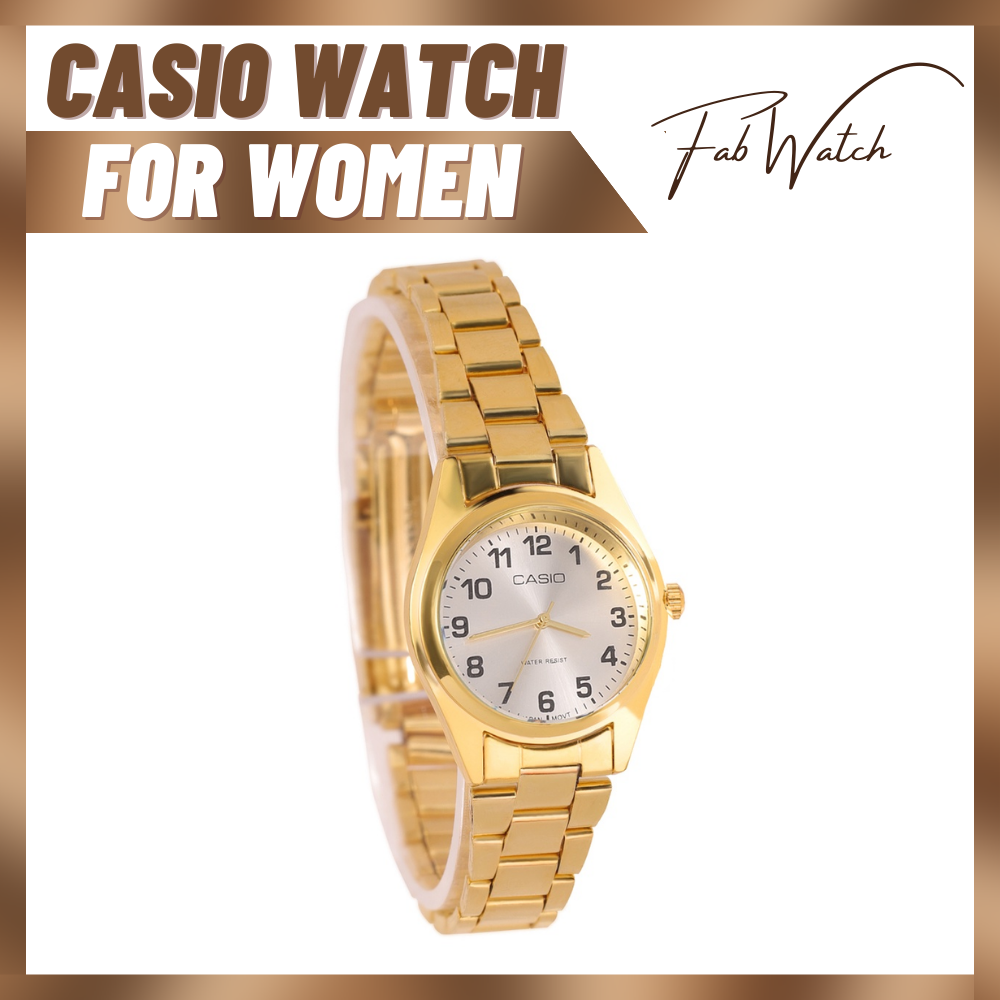Casio Women's Quartz Stainless Steel Band Watch in Gold/Silver