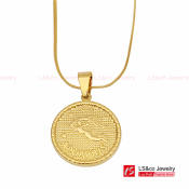 LS&co Gold Plated Zodiac Necklace for Unisex (N0405)