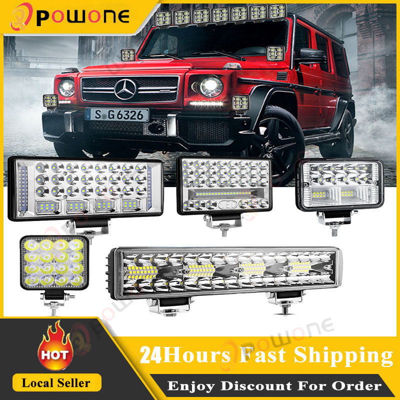 Pow 12Inch 204W Large Field Automobile Led Working Lamp Truck Auxiliary Light Truck Headlight Spotlight