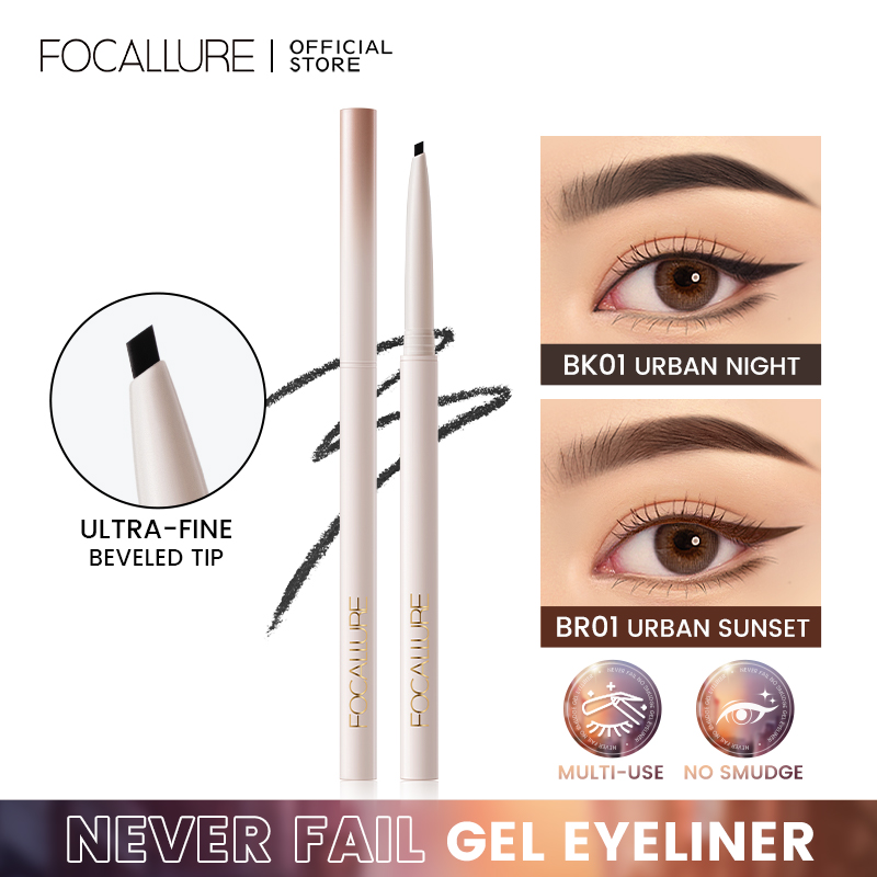 Discount on Focallure  shoes - SKU: Focallure MordenUrban Gel Eyeliner Never Fail No Smudge Ultra-fine Beveled Tip Multi-use Smooth High