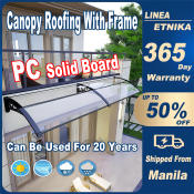 Canopy Roofing With Frame Multipurpose Awning Canopy With Bracket Shade Waterproof Heavy Duty For Window And Door