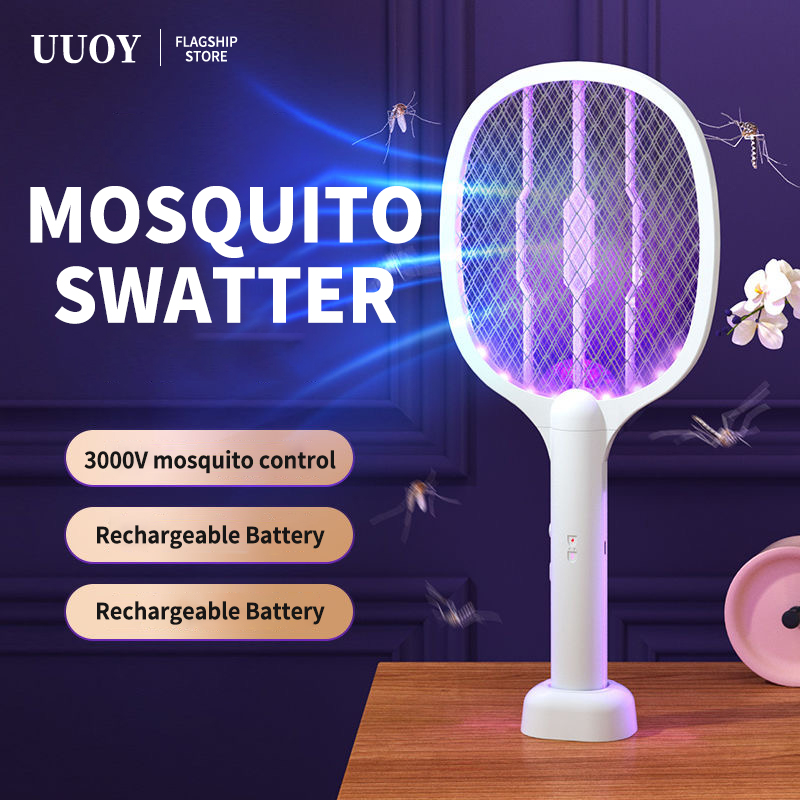 UUOY Electric Fly Swatter - Powerful Bug Zapper with LED