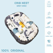 Kozy Blankie Baby Bed Crib Nest - Dino Edition