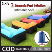 "Nature Hike Inflatable Sofa Bed with Head Rest Pillow"