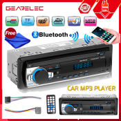 Gearelec 1 Din Car Stereo with Bluetooth and USB
