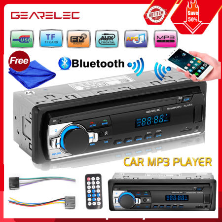 Gearelec 1 Din Car Stereo with Bluetooth and USB