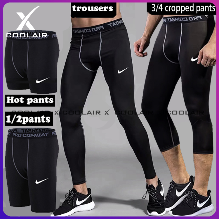 Men Compression Pants Thermal Tight Base Under Layer Workout Leggings Gym  Sports 