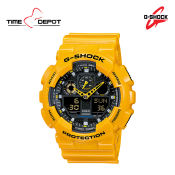 Casio G-Shock GA-100A-9A Men's Yellow Resin Watch