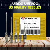 Vidda VetPro Assorted Stainless Syringe Needles - 12 Pack