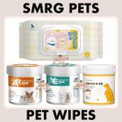 SMRG Pets Ear, Eye, and Antibacterial Pet Wipes