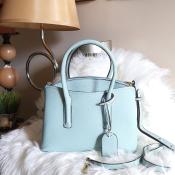 Kate Spade Margaux Leather Crossbody Bag - Light Blue