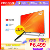COOCAA 32" Smart TV with Eye Protection and Screen Cast
