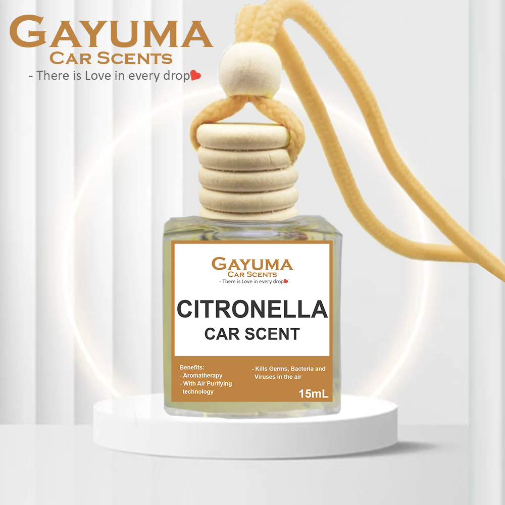 Gayuma CITRONELLA Car and Aircon Hanging Diffuser Oil Based Scent hotel  inspired scents air humidifiers purifier, oil diffusers, atomizers,  revitalizer sprayers for room aircon car scent