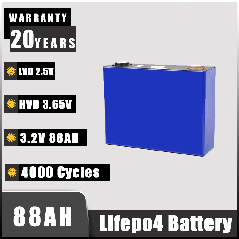 【30AH/88AH/120AH/280AH CATL Lifepo4 】Great Power 3.2V 88ah Prismatic LiFePO4 Lithium Ion Phosphate 4000 Cycles